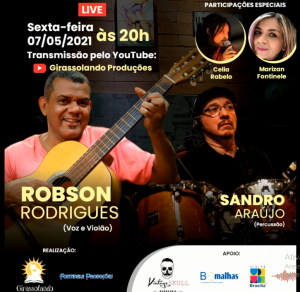Live com Robson Rodrigues relembra seus 30 anos de carreira