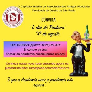 Capítulo Brasília revive “O Dia do Pindura” em 11 de agosto de 2021