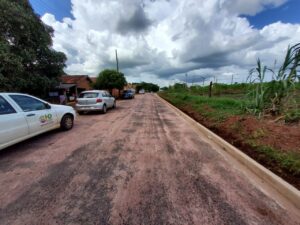Prefeitura de Jaciara conclui obra de pavimentação asfáltica de ruas que ligam os bairros Leblon e Clementina