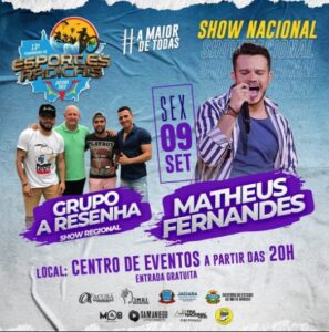 Matheus Fernandes e grupo A Resenha animam a<br>Temporada de Esportes Radicais nesta 6ª