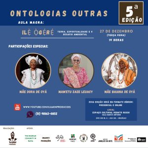 <strong>Ontologias Outras: projeto apresenta aula magna com sacerdote Nigeriano Araba Awo e shows gratuitos</strong>