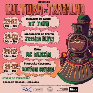 Bloco carnavalesco Maria Fumaça traz a Ceilândia uma semana com oficinas rápidas e gratuitas