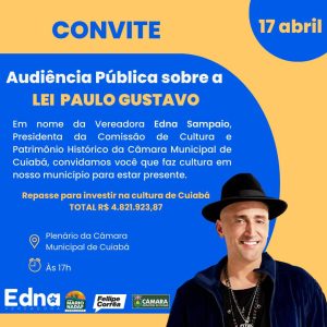 Audiência sobre recursos da Lei Paulo Gustavo será na segunda