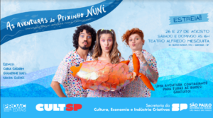Musical infantil “As Aventuras do Peixinho Nuni” estreia com entrada gratuita em São Paulo
