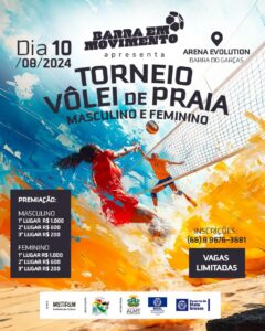 Barra em Movimento realiza Torneio Vôlei de Praia Masculino e Feminino